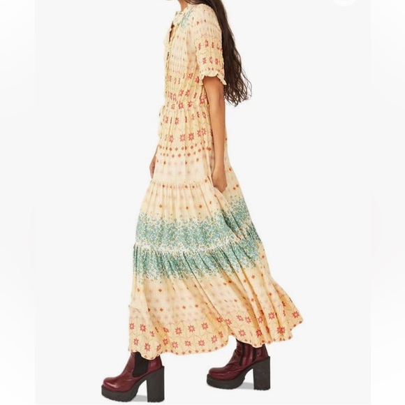 NWOT Free People Rare Feeling Maxi Dress - Picture 2 of 7